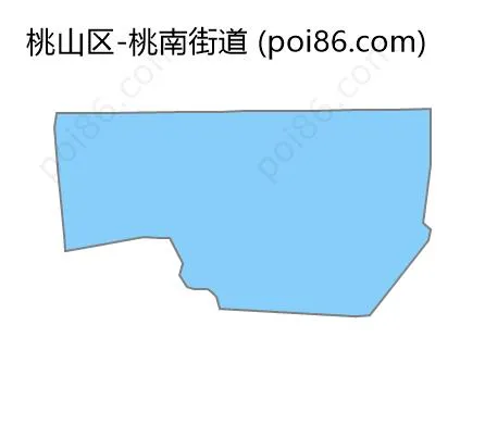 桃南街道边界地图