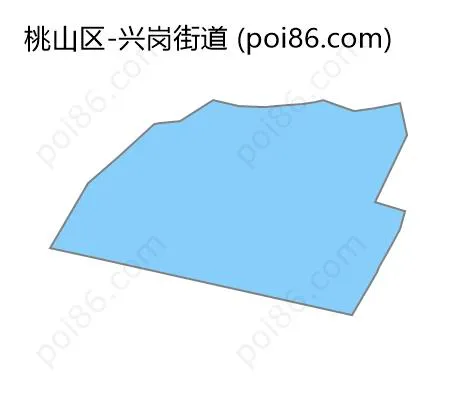 兴岗街道边界地图