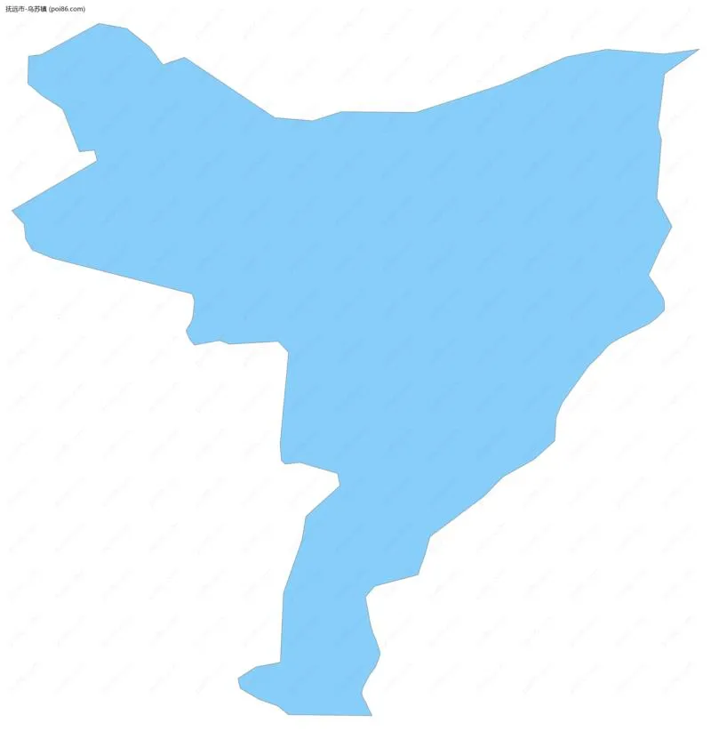 乌苏镇边界地图