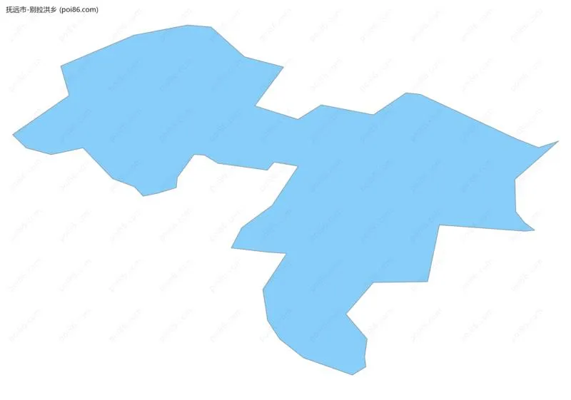 别拉洪乡边界地图