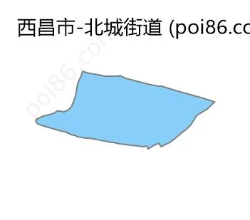 北城街道边界地图