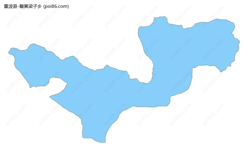 簸箕梁子乡边界地图