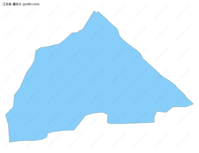 重孜乡边界地图