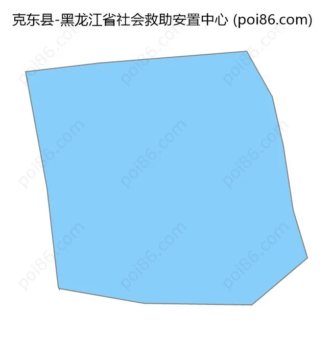 黑龙江省社会救助安置中心边界地图