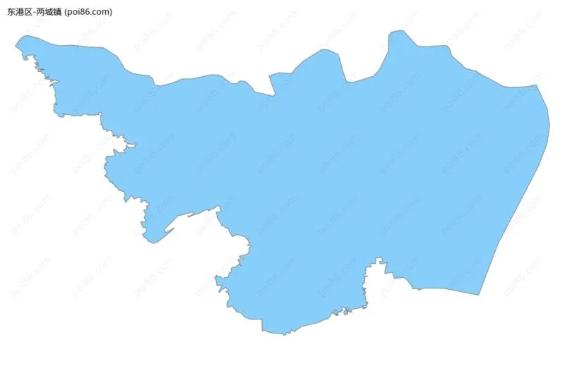 两城镇边界地图