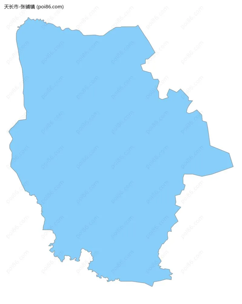 张铺镇边界地图