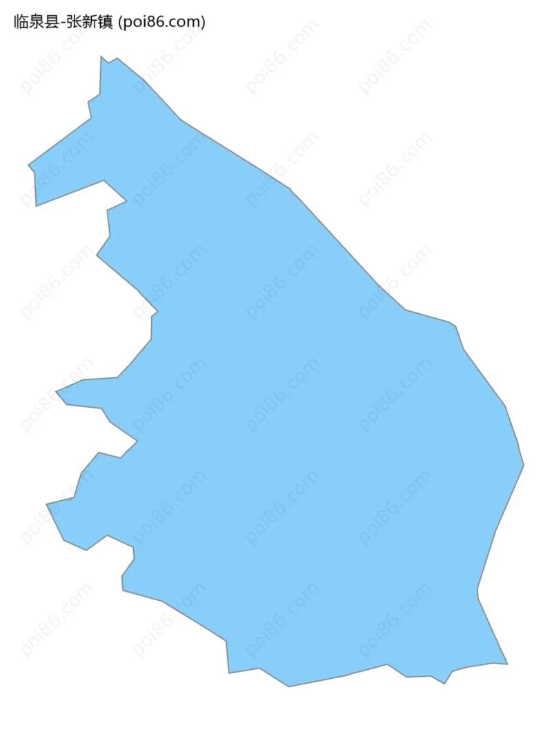 张新镇边界地图