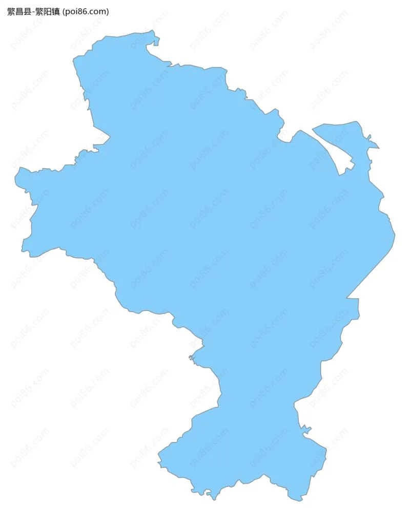 繁阳镇边界地图