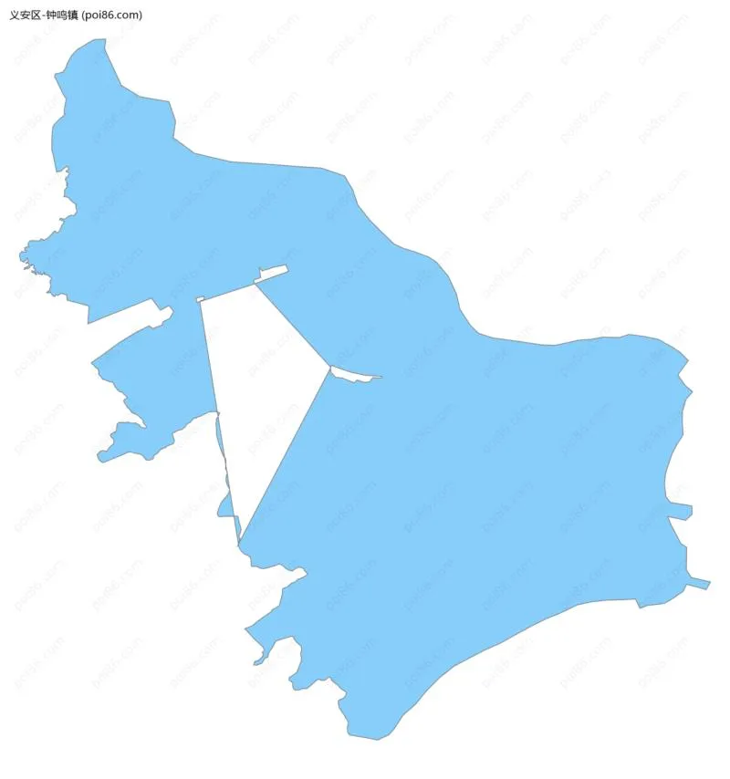 钟鸣镇边界地图