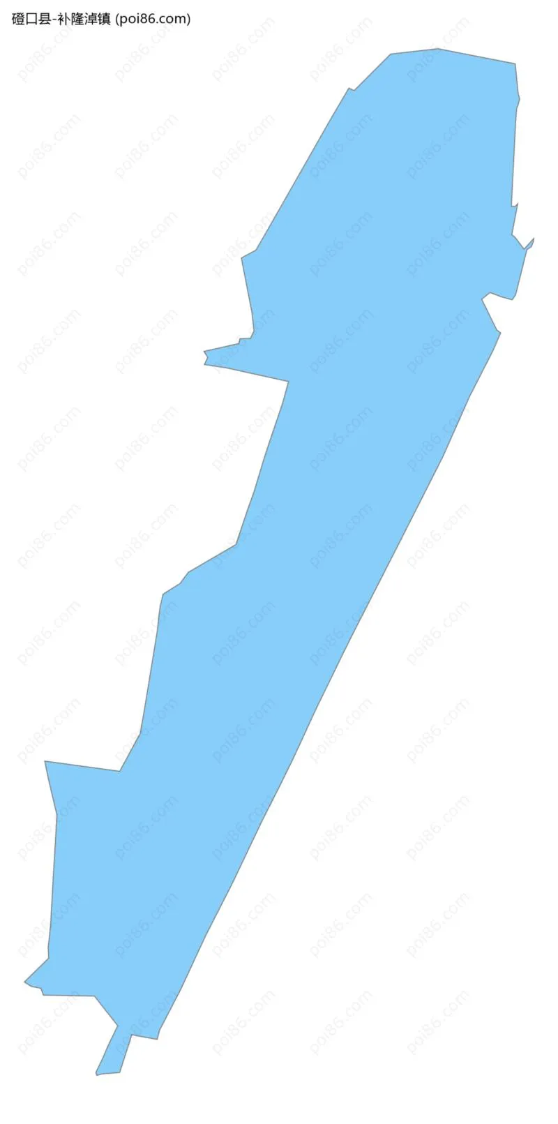 补隆淖镇边界地图