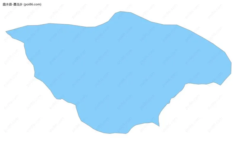 聂当乡边界地图