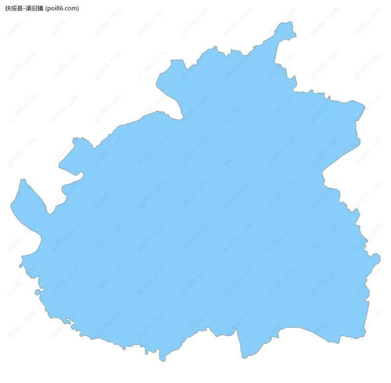 渠旧镇边界地图