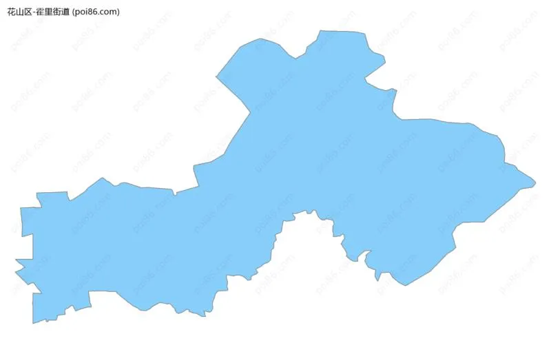 霍里街道边界地图