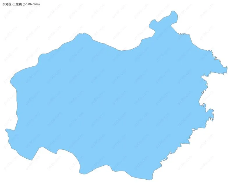 三庄镇边界地图