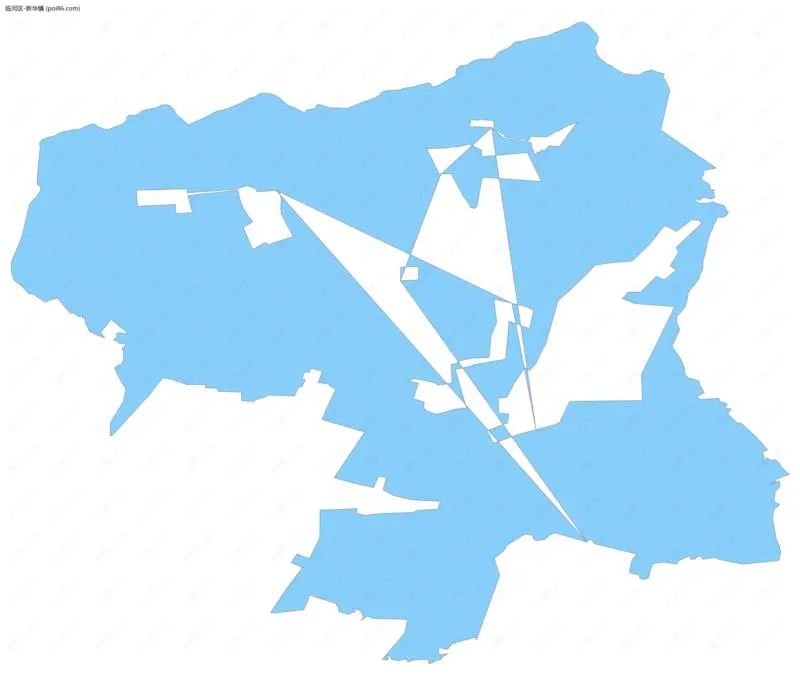 新华镇边界地图