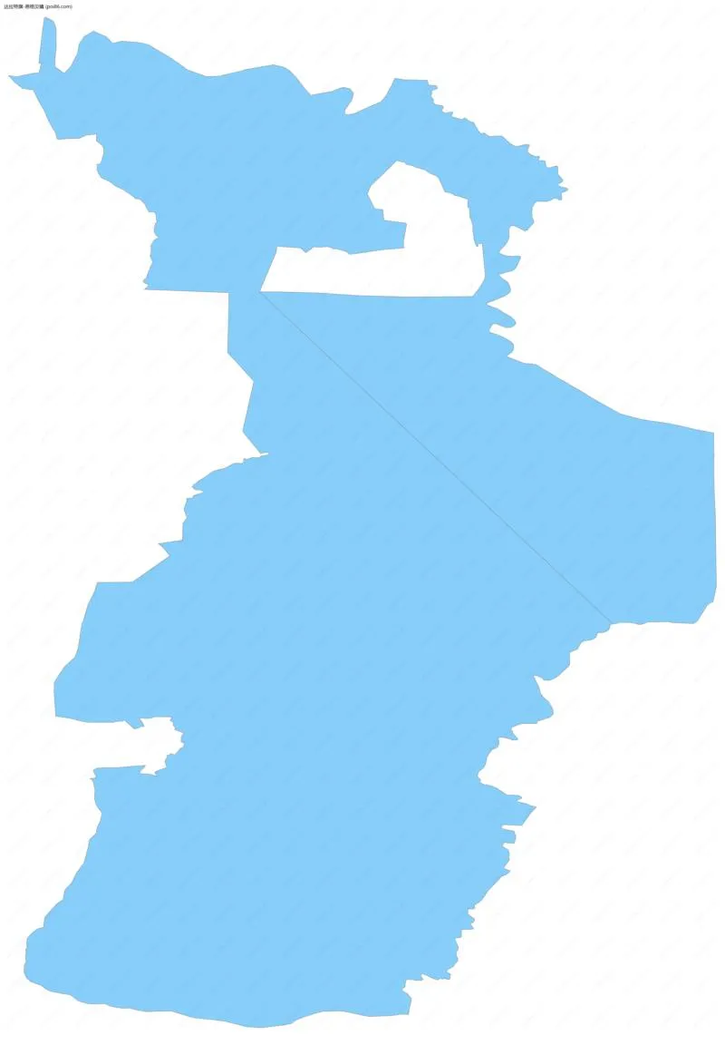 恩格贝镇边界地图