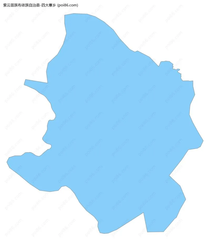 四大寨乡边界地图