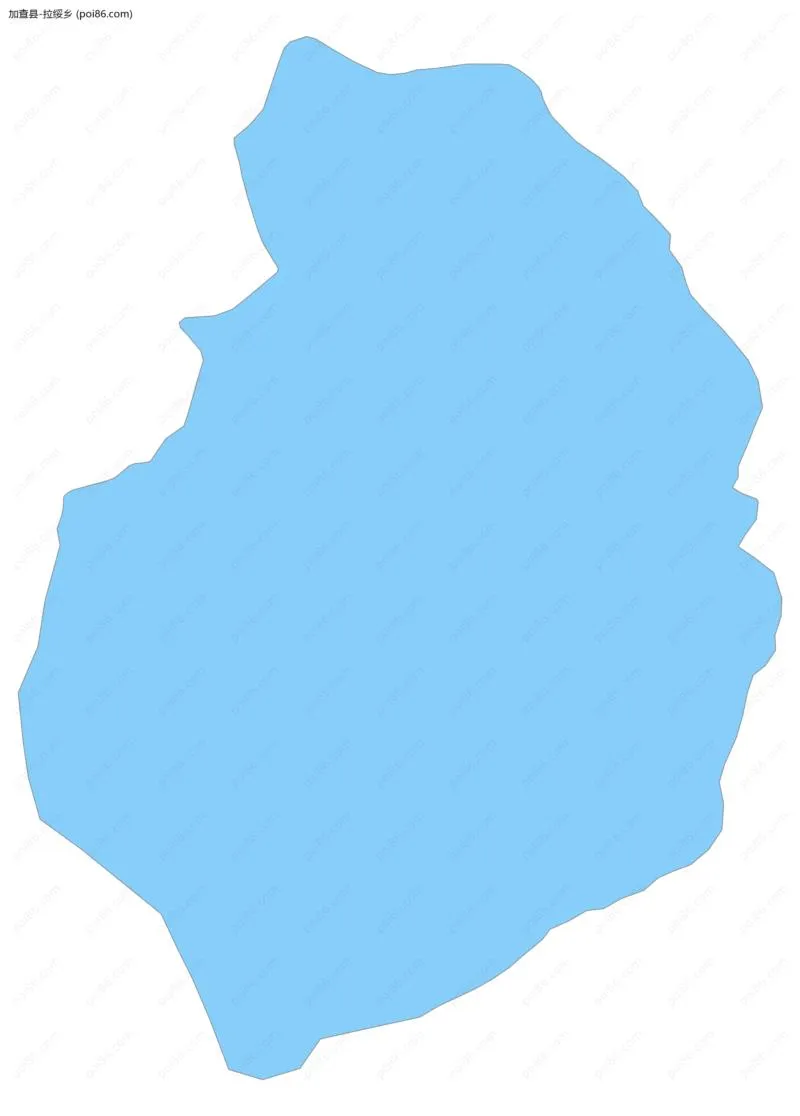 拉绥乡边界地图