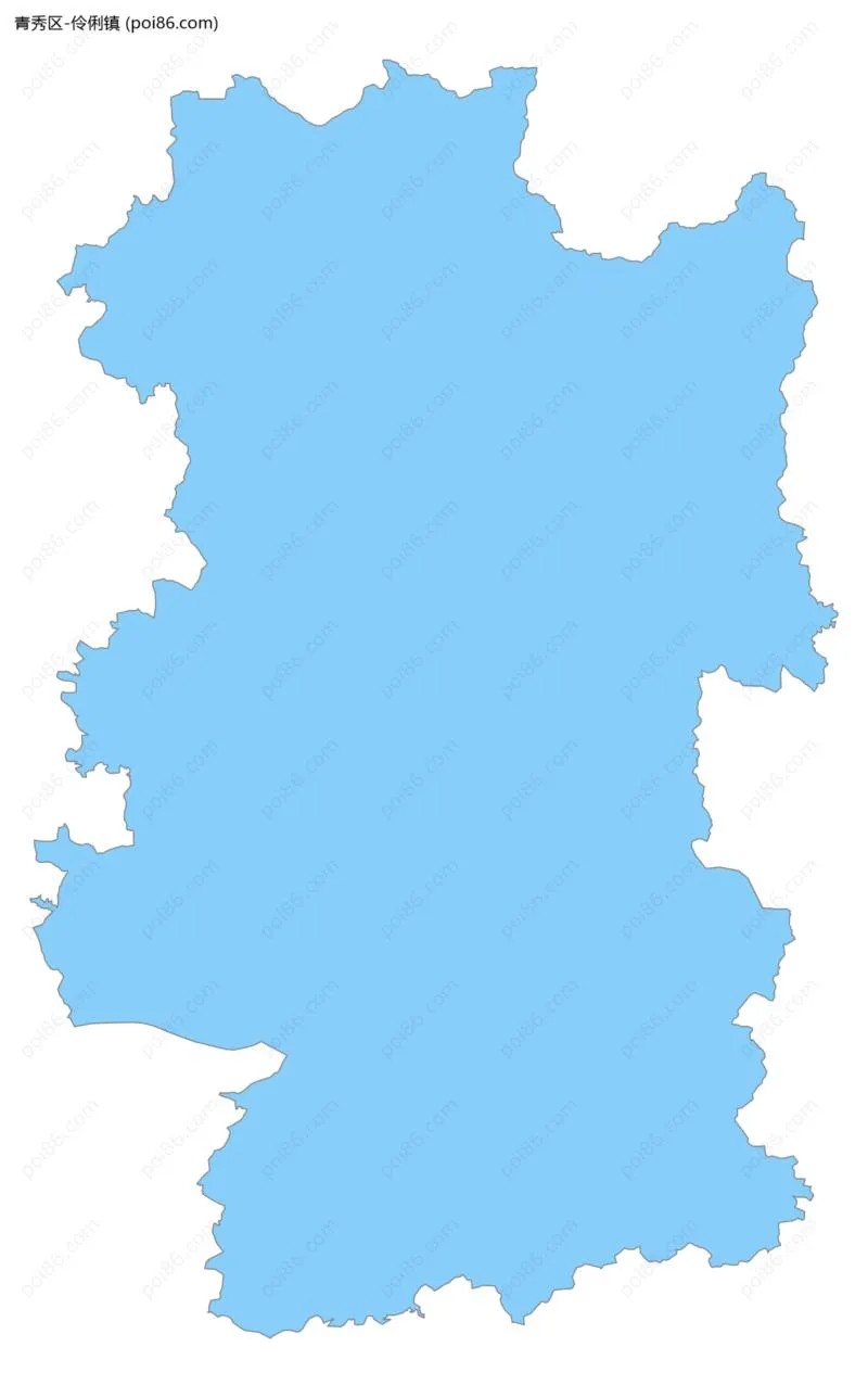 伶俐镇边界地图