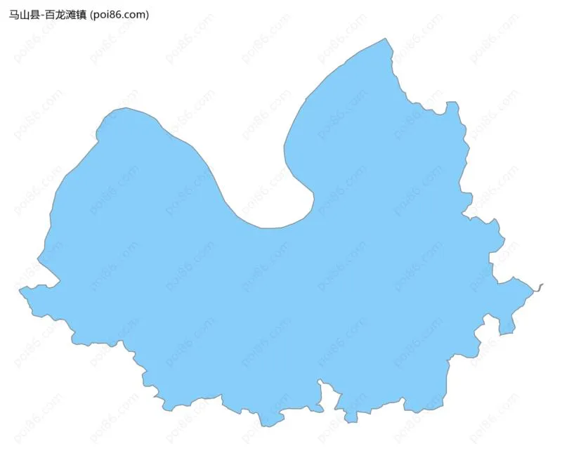 百龙滩镇边界地图