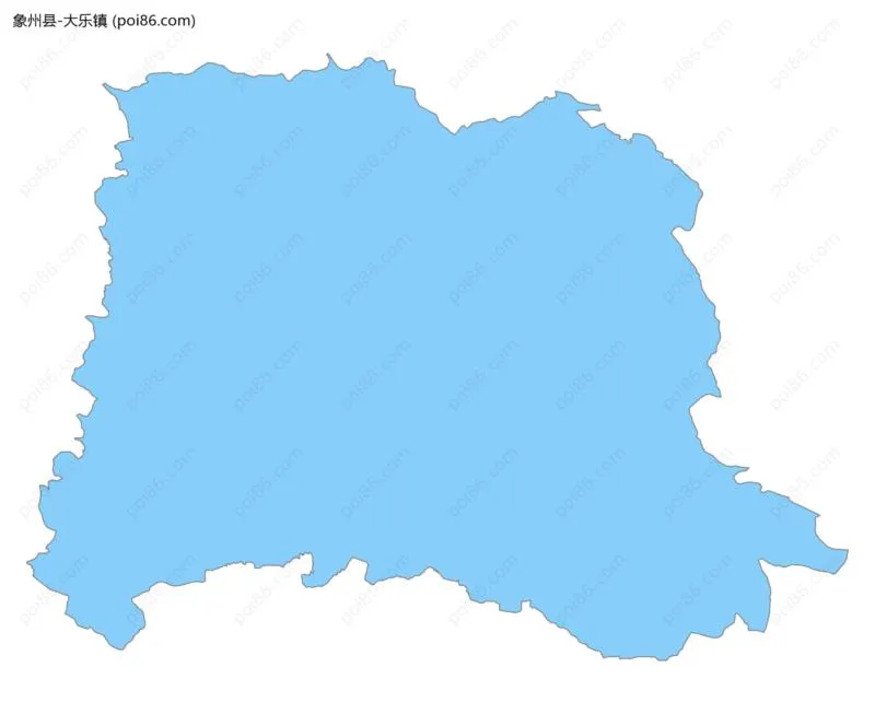 大乐镇边界地图