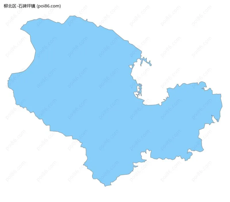 石碑坪镇边界地图