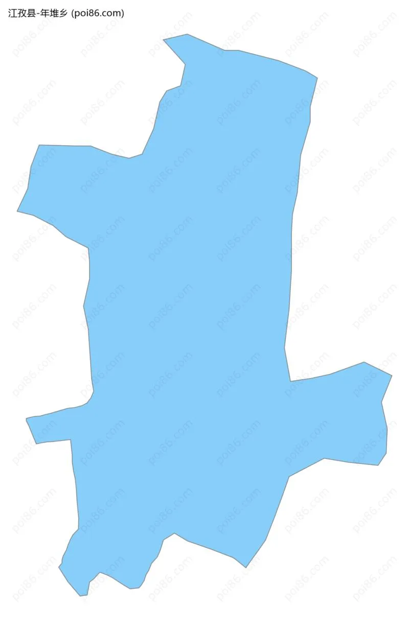 年堆乡边界地图