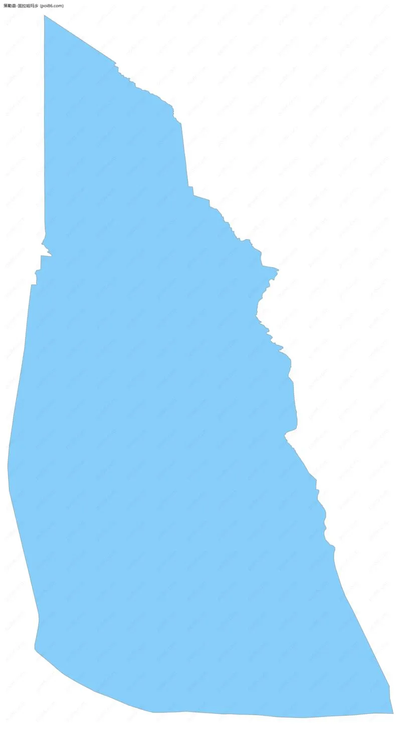 固拉哈玛乡边界地图