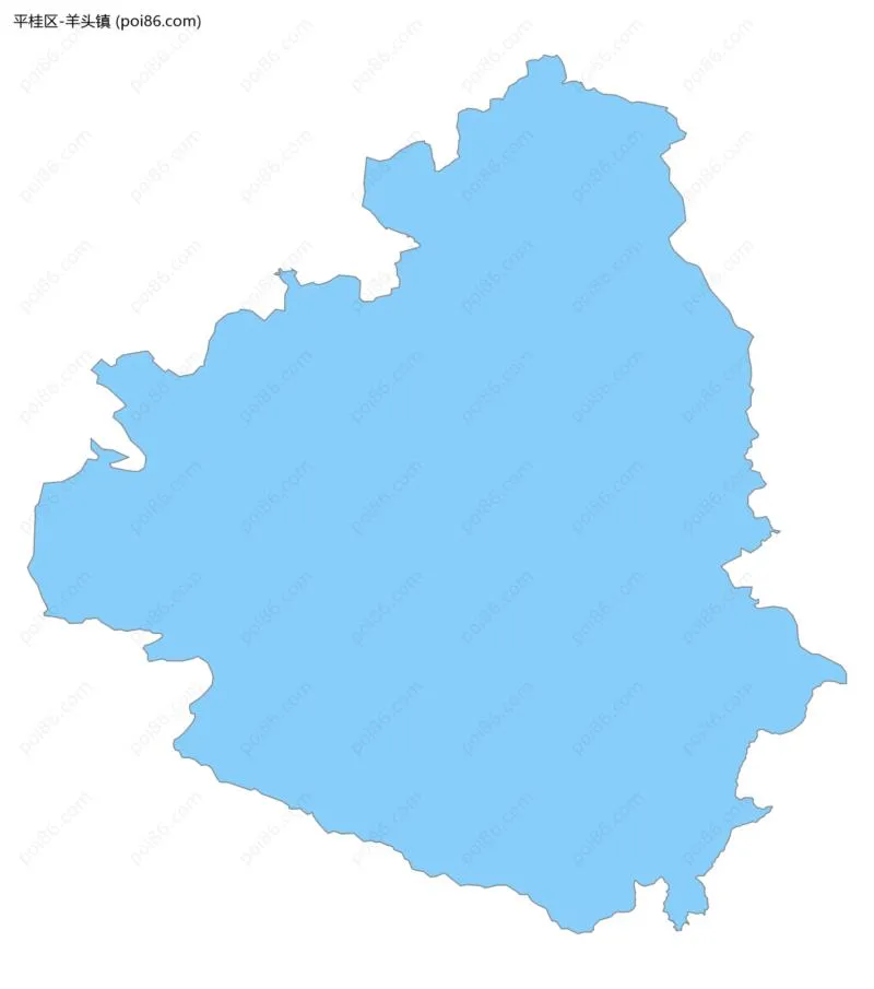 羊头镇边界地图