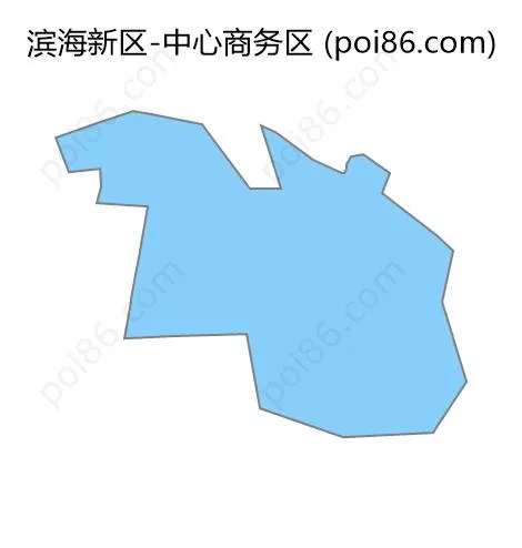 中心商务区边界地图