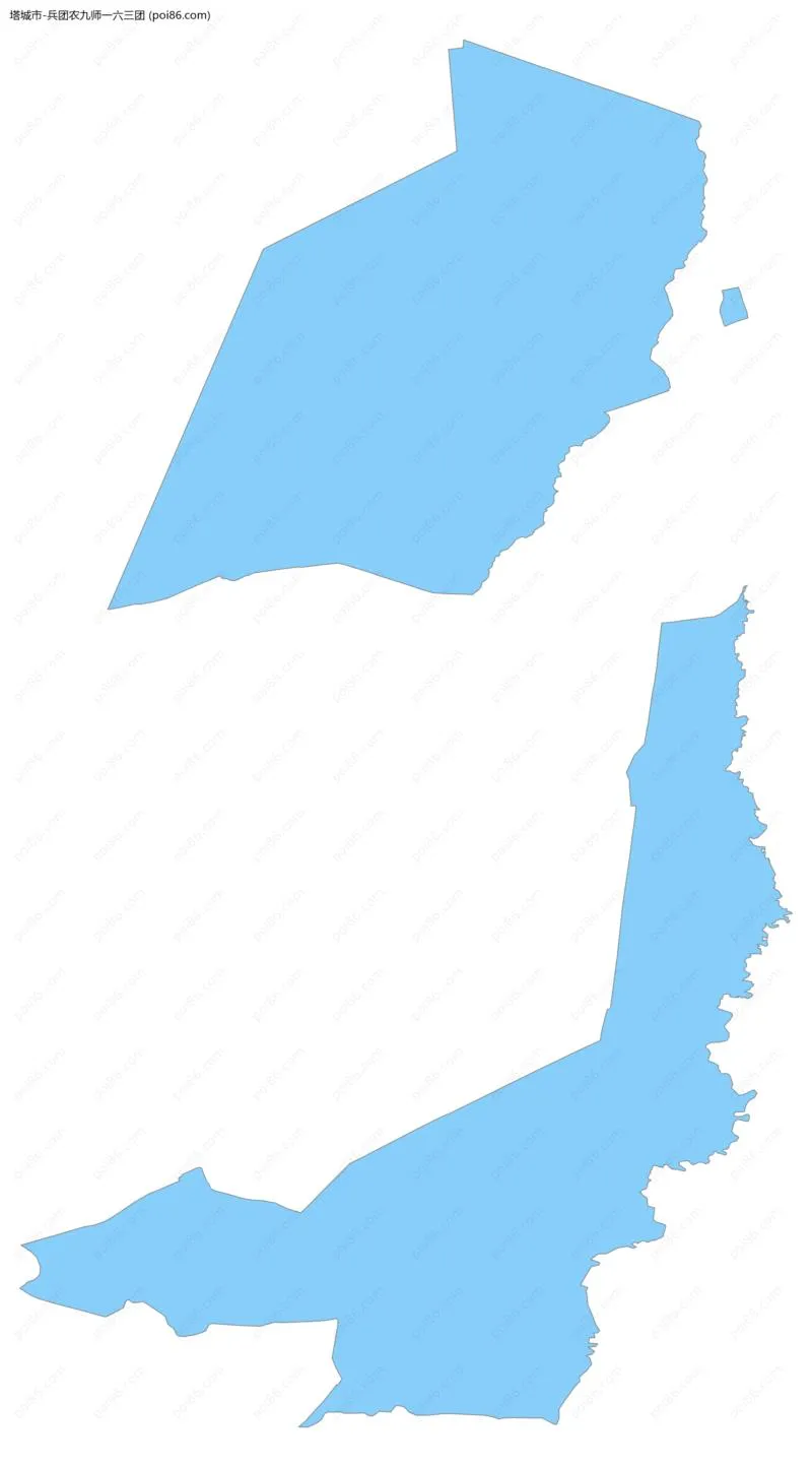 兵团农九师一六三团边界地图