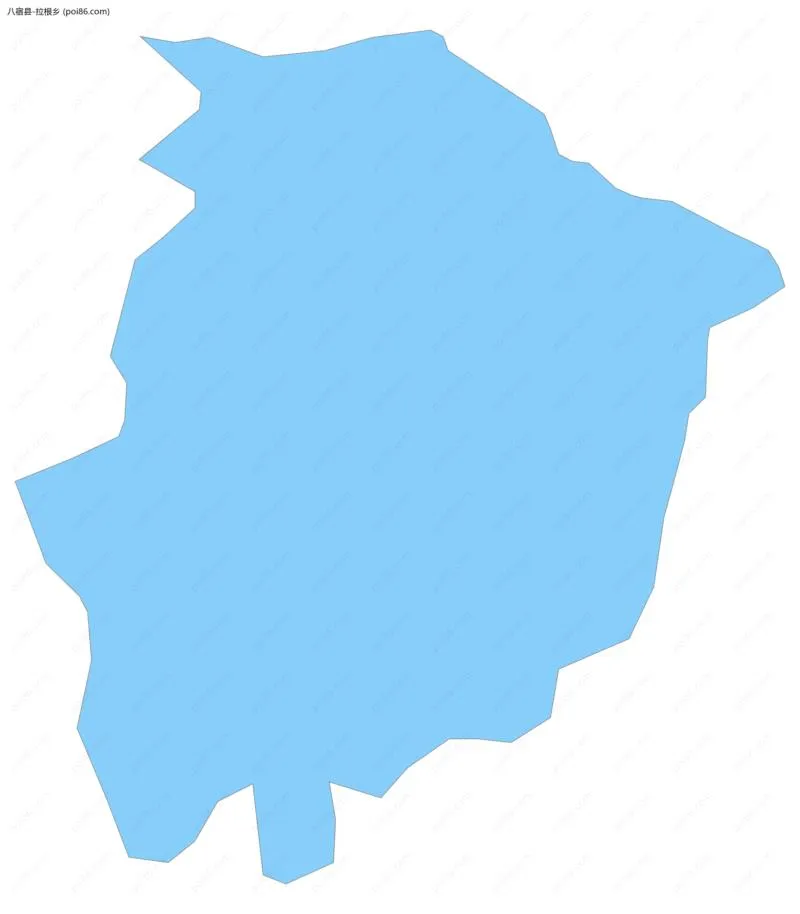 拉根乡边界地图