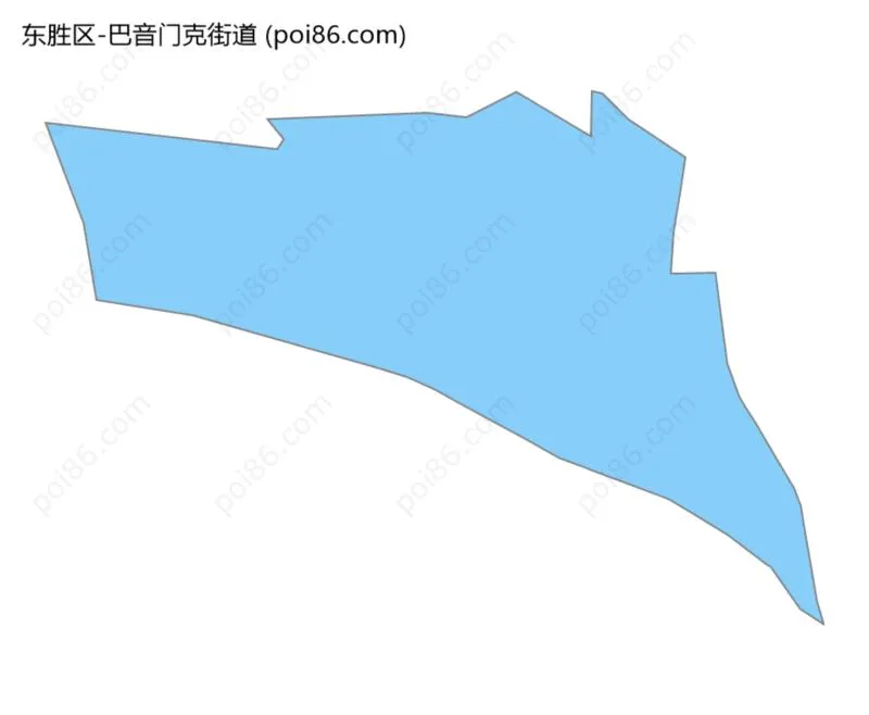 巴音门克街道边界地图