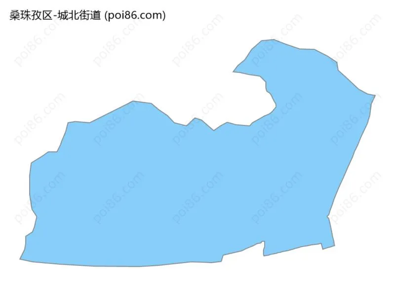 城北街道边界地图