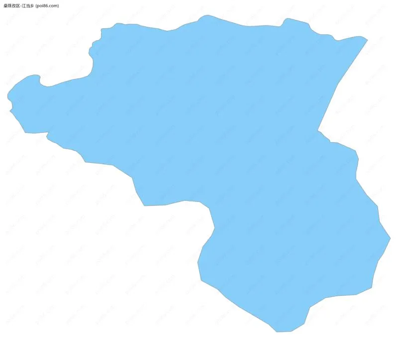 江当乡边界地图