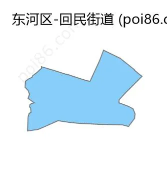 回民街道边界地图