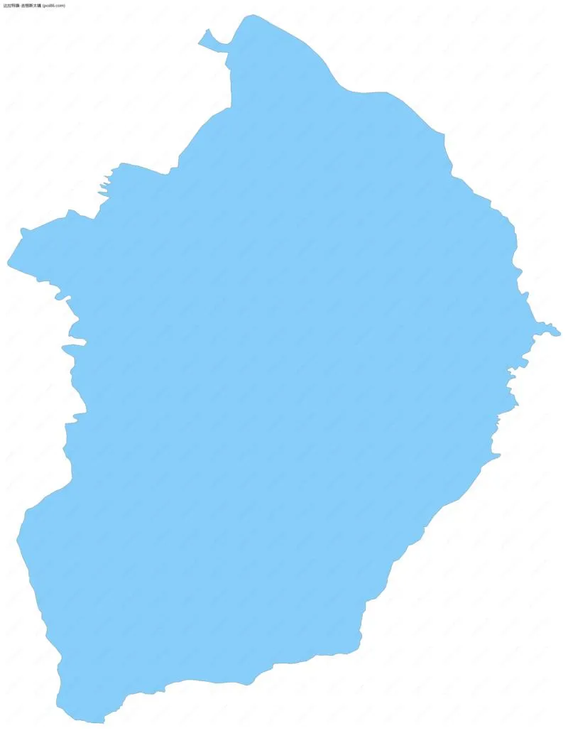 吉格斯太镇边界地图