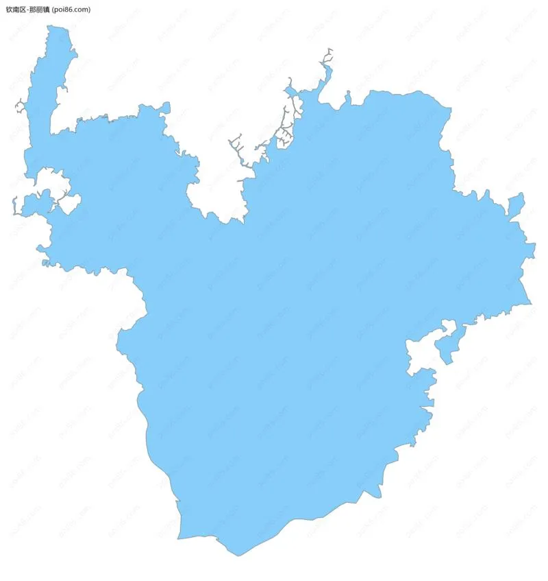 那丽镇边界地图