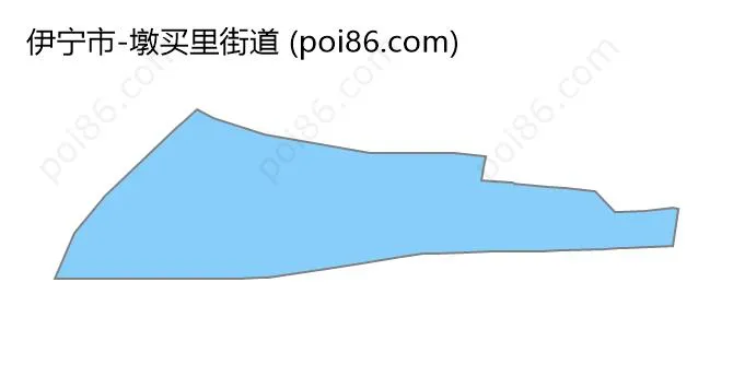 墩买里街道边界地图