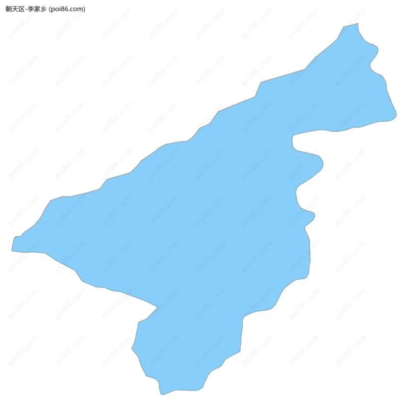 李家乡边界地图