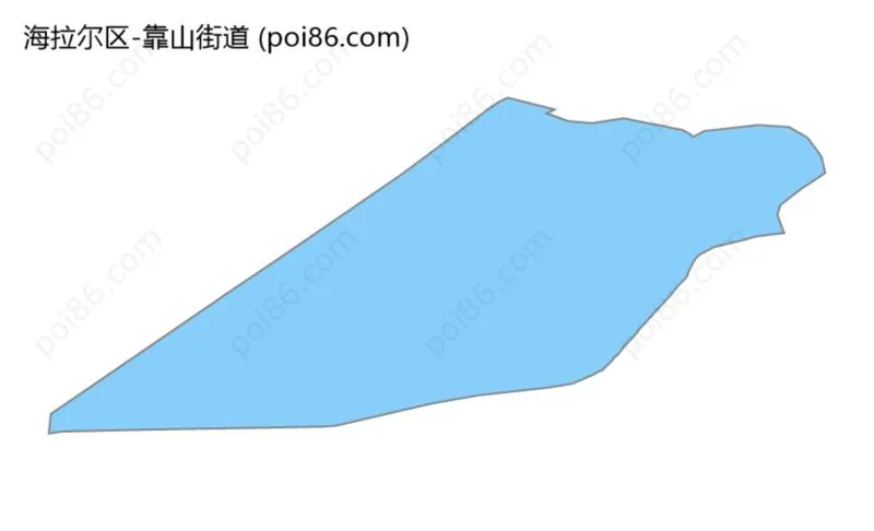 靠山街道边界地图