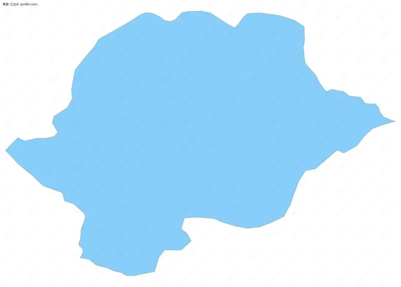 江达乡边界地图