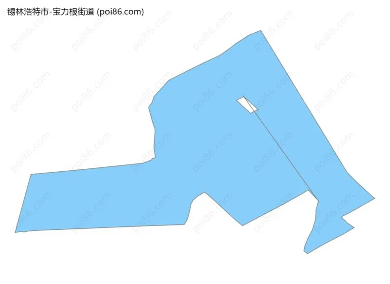 宝力根街道边界地图