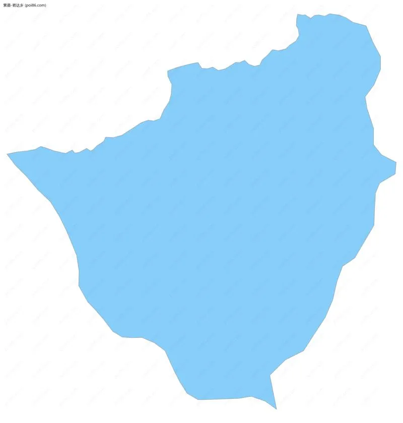 若达乡边界地图