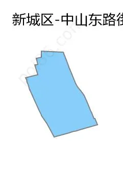 中山东路街道边界地图