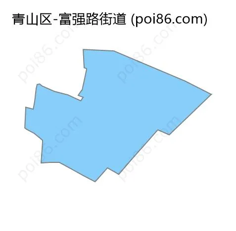 富强路街道边界地图