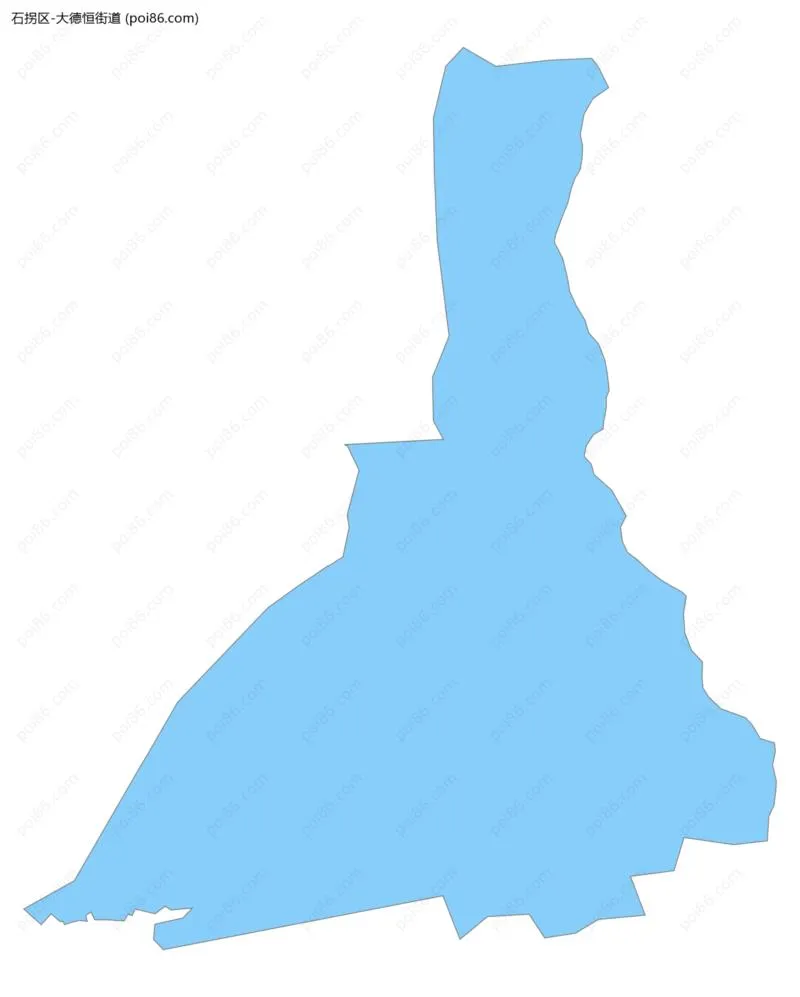 大德恒街道边界地图