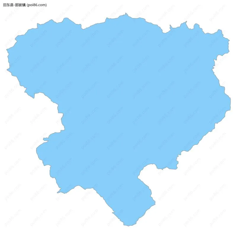 那拔镇边界地图