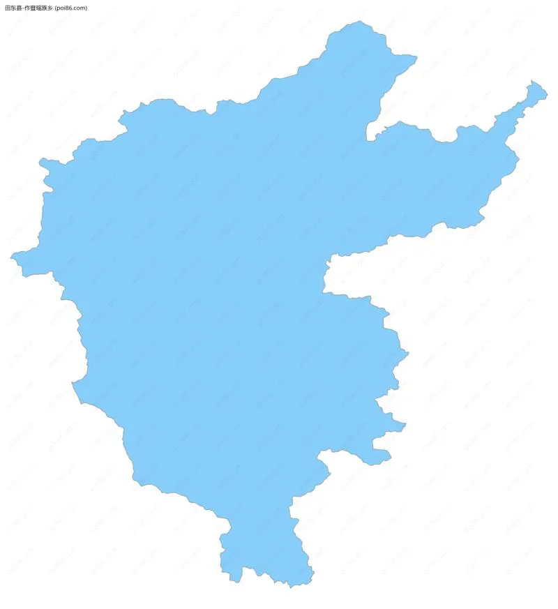 作登瑶族乡边界地图