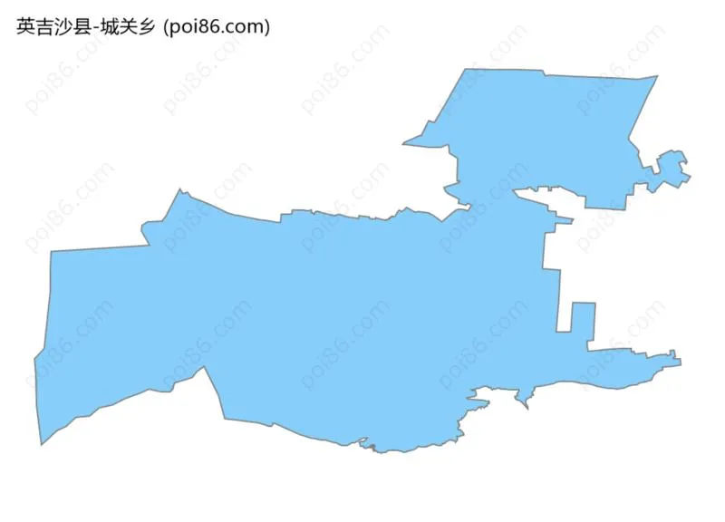 城关乡边界地图